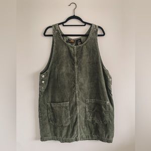 Route 66 Vintage 90s y2k Corduroy Jumper Overall Dress - Women’s Size L